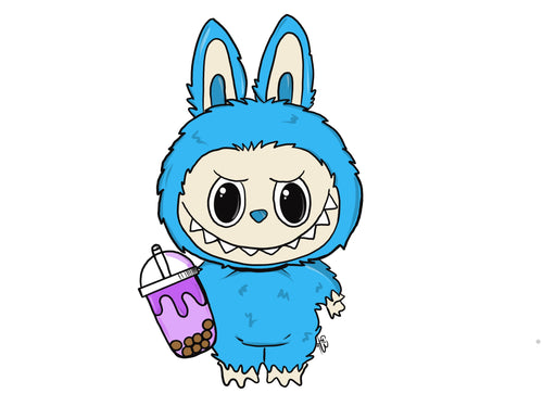 Labubu drink sticker