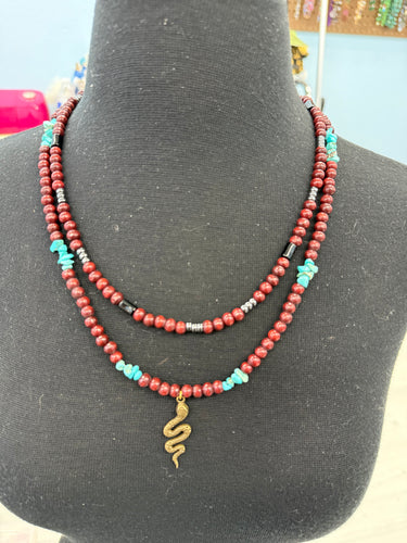 Wooden necklaces