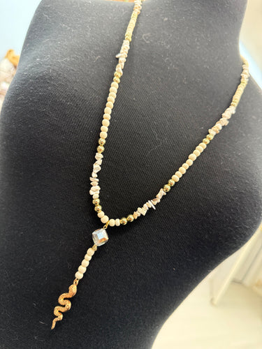 Cowgirl snake necklace