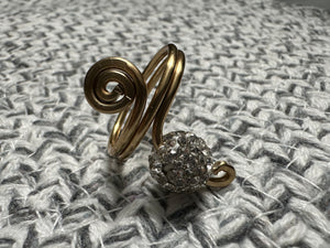 Swirl ring (2) bling ring