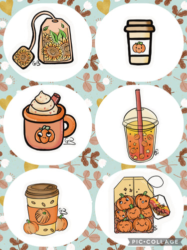 Pumpkin spice fall sticker pack
