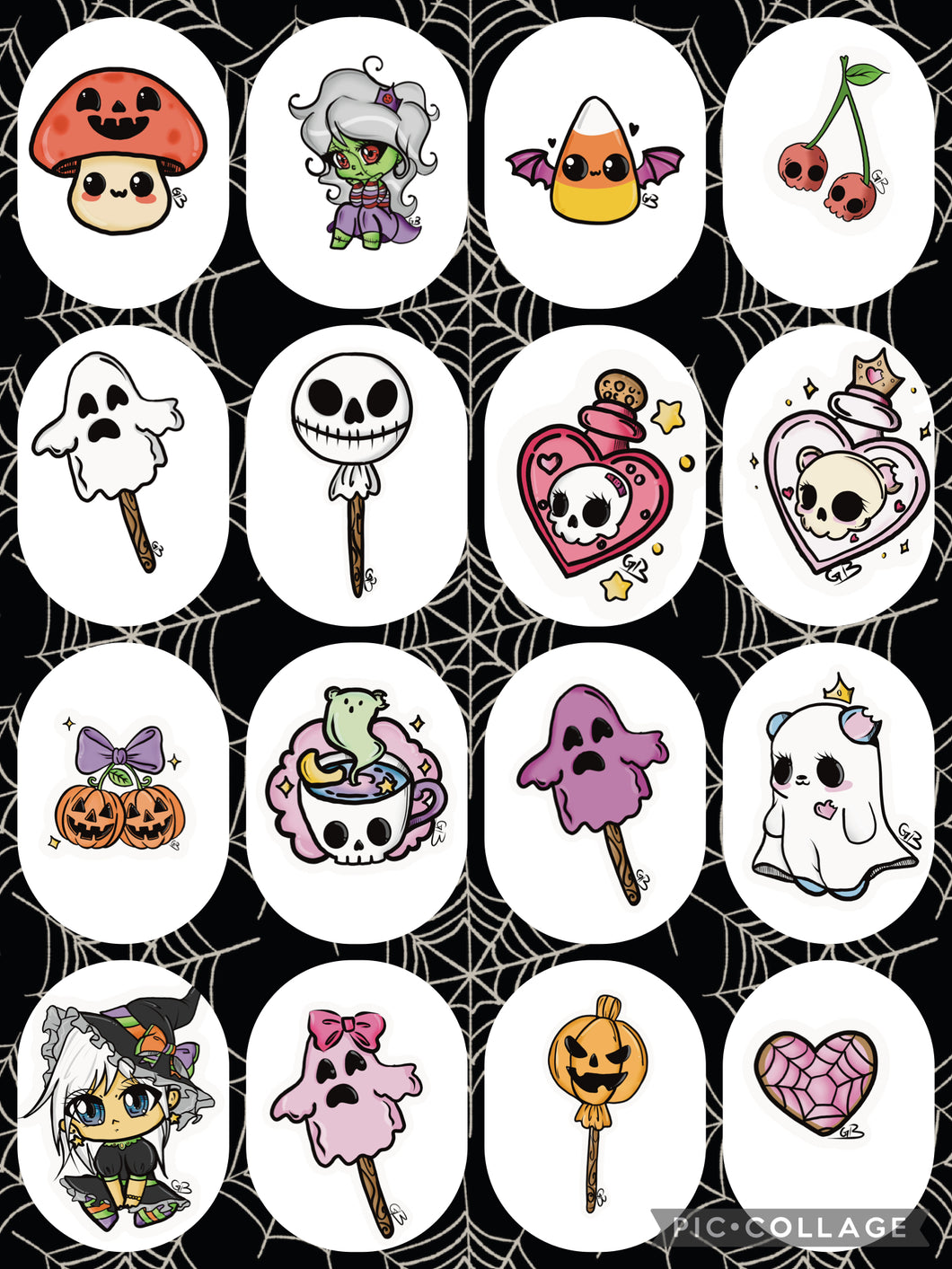 Halloween sticker packet part 1