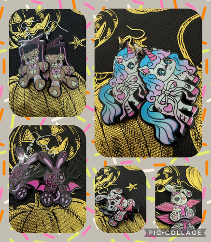 Cutsy spooky earrings