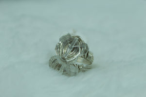 Clear butterfly ring