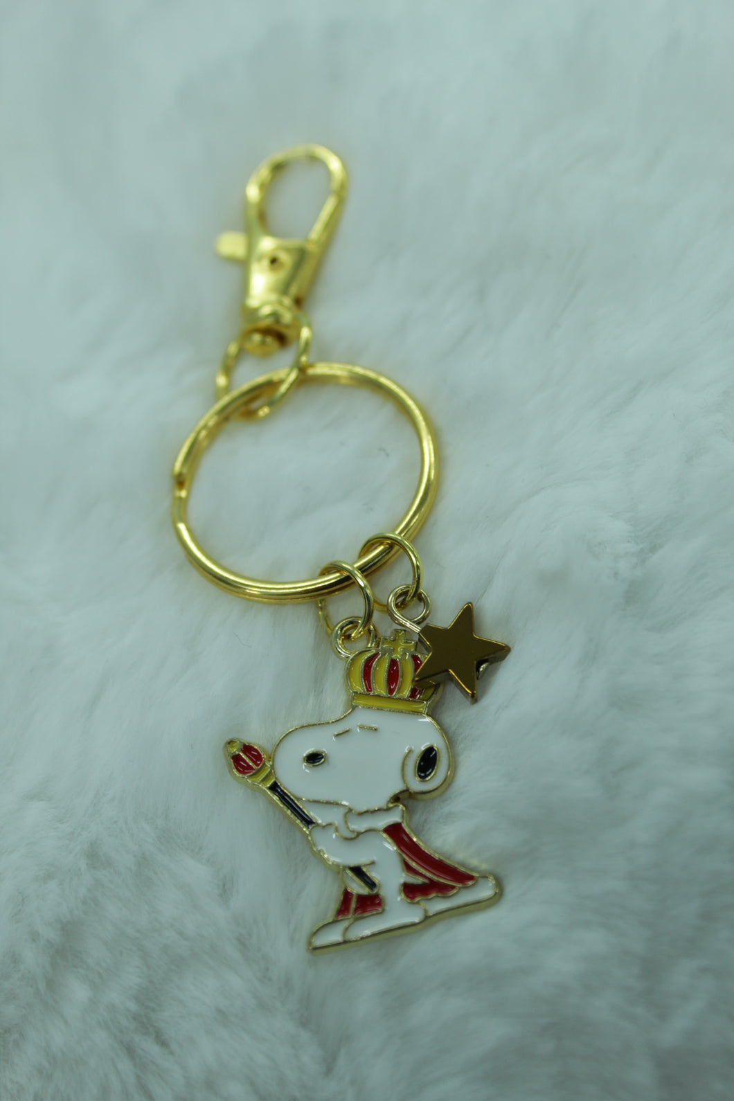 Snoopy king keychain