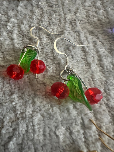 Cherry jolly earrings