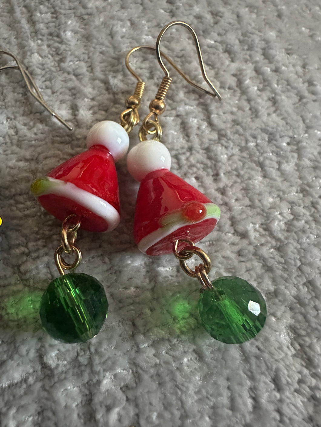 Santa hat earrings