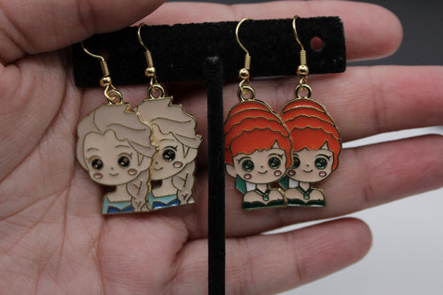 Anna and Elsa earrings