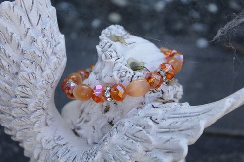 solid orange bracelet