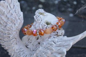 solid orange bracelet