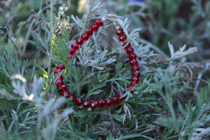 solid red bracelet