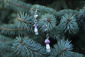 mushroom earrings 1