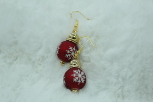 ornament earrings (snowflakes)