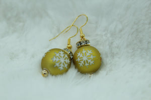 ornament earrings (snowflakes)