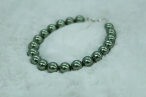 solid green bracelet