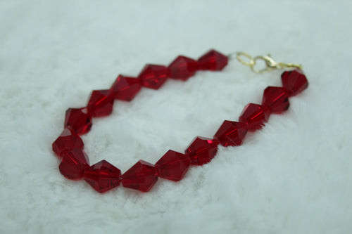 Christmas red solid bracelet