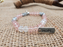 Load image into Gallery viewer, Hope bracelet (cancer awareness)