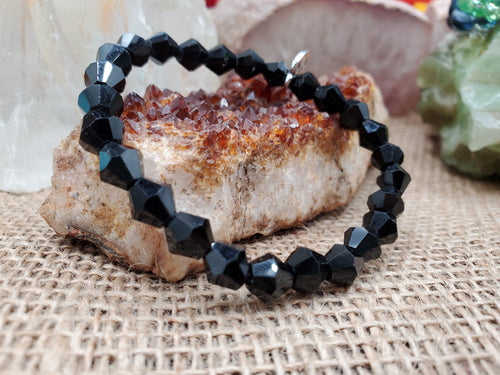 Solid black bracelet