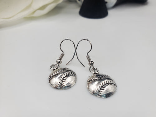 Baseball earrings