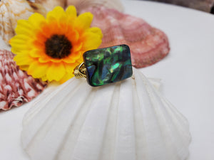 Abalone shell ring 01