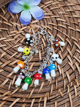 Load image into Gallery viewer, Mushroom dangle bracelet