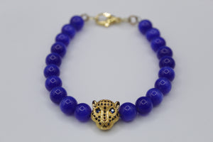 Gold lion bracelet