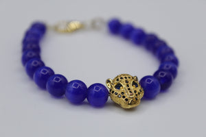 Gold lion bracelet