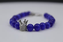 Load image into Gallery viewer, Silver crown bracelet