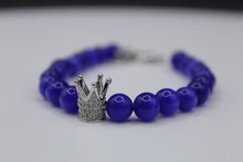 Load image into Gallery viewer, Silver crown bracelet