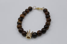 Load image into Gallery viewer, Tiger eye crown(gold)