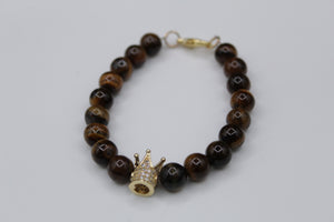 Tiger eye crown(gold)