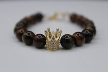 Load image into Gallery viewer, Tiger eye crown(gold)