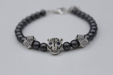 Load image into Gallery viewer, Lion bracelet (silver/grey)