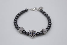 Load image into Gallery viewer, Lion bracelet (silver/grey)