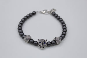 Lion bracelet (silver/grey)