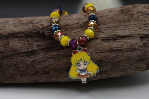 Salior moon character bracelet
