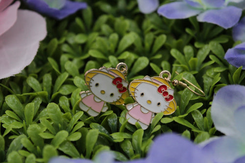Hello kitty spring earrings