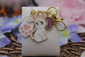Salior moom cat keychain