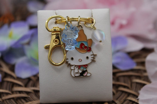 Hello kitty cowgirl keychain