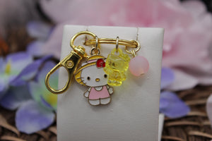 Hello kitty spring keychain