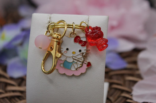 Hello kitty cupid keychain