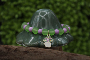 Purple mushroom bracelet