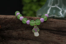 Load image into Gallery viewer, Purple mushroom bracelet