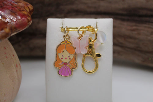 Sleeping beauty keychain