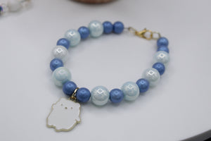 Lil white bear bracelet