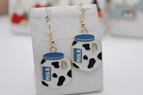 Milk earrings