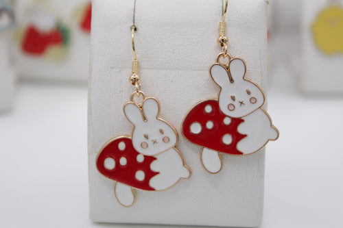 Mushroom earrings