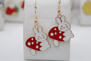 Mushroom earrings