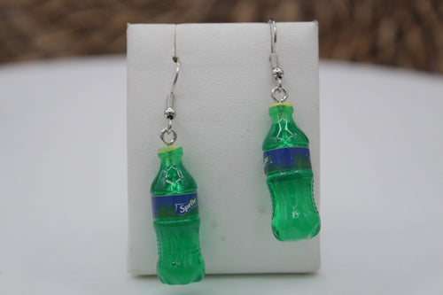 Sprite soda earrings
