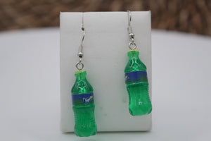 Sprite soda earrings